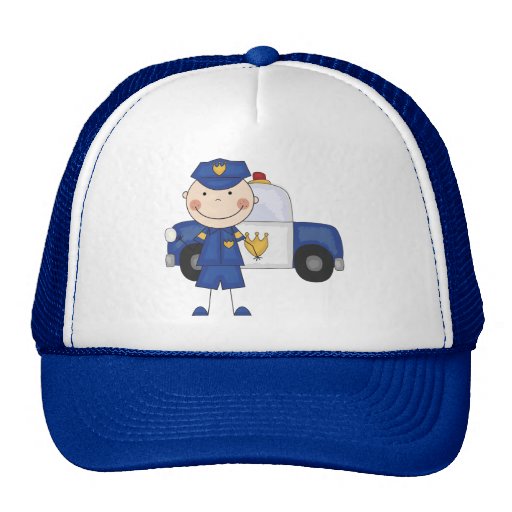 Male Police Officer Tshirts and Gifts Hats