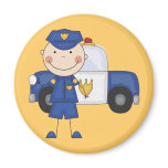 Male Police Officer Tshirts and Gifts magnets