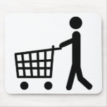 male shopping logo mousepads