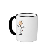 Male Stick Figure Nurse T-shirts and Gifts Coffee Mugs