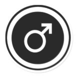 Male Symbol stickers