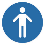 Male symbol stickers