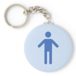 Male toilet symbol keychains