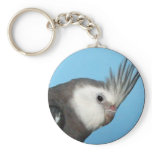 Male Whiteface Cockatiel keychains