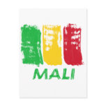 Malian flag design postcards