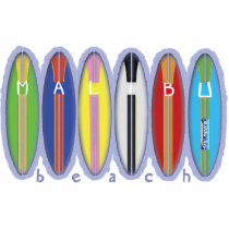 Malibu Beach Surfboards Photo Sculpture
