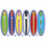 Malibu Beach Surfboards photo sculptures