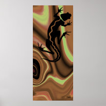 Malibu Salamander Print (tan/mocha)