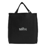malibu tote embroidered tote bag
