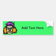 Malicious Evil Clown Bumper Stickers