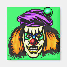Malicious Evil Clown Magnet