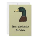 Mallard Drake Head invitations