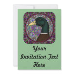 Mallard Drake Mosaic Circle invitations