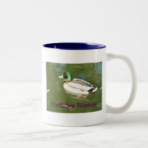 Mallard Duck Birthday Wishes Coffee Mugs