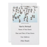 Mallard Ducks on a Frozen Pond Personalized Invite