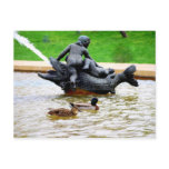 Mallard Pair in J.C. Nichols Fountain, Kansas City postcards