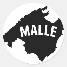 malle contour icon sticker