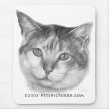 Mallory, Calico Cat Mouse Pads