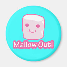 Mallow Out! Refrigerator Magnets