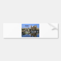 Malta Vallete Harbour (St.K) Bumper Stickers