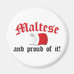 Maltese and Proud of It Refrigerator Magnet
