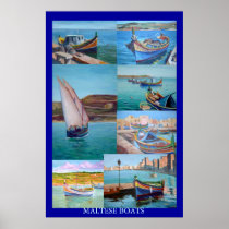 Maltese Boats Posters