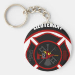 Maltese Cross - Lieutenant (Red Helmet) Keychain