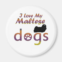 Maltese designs fridge magnets