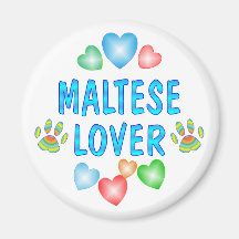 MALTESE LOVER REFRIGERATOR MAGNET