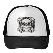 Maltese Skull & Crossbones Mesh Hat