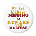 Maltese & Wife Missing Reward For Maltese magnets