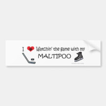 MALTIPOO BUMPER STICKERS