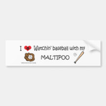 MALTIPOO BUMPER STICKERS