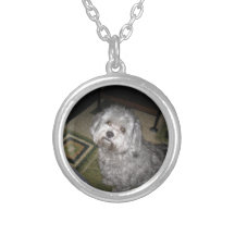 Maltipoo- Corky Pendant