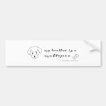 MaltipooBrother Bumper Sticker
