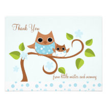 Mama and Baby Owl invitations