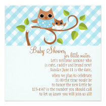 Mama and Baby Owl invitations