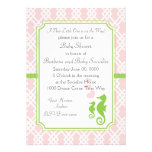 Mama and Baby Seahorse Custom Invitation