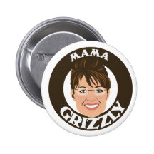 Mama Grizzly Sarah Palin Button