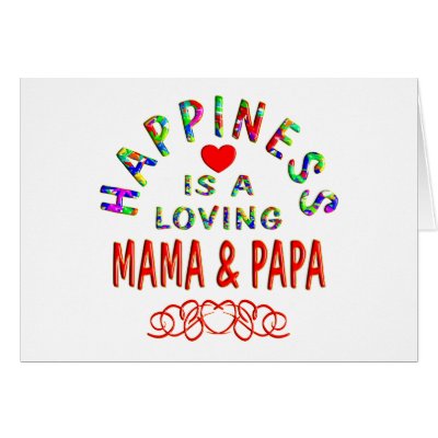 Mama & Papa Happiness Cards by TLArnold5