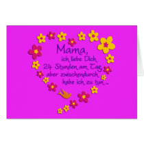 Mama / pink BG Karte