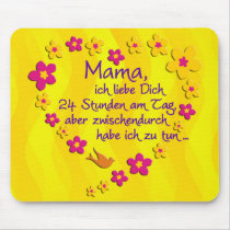 Mama | yellow waves mousepad