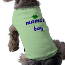 mamas boy dog shirt