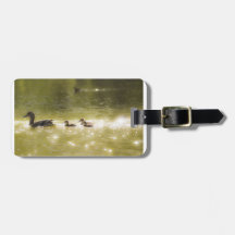 Mamma Duck and her babies Bag Tag
