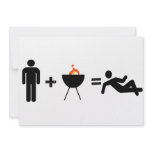 man + BBQ = Chillin Invites