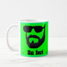 Man Beard Classic Mug  by da'vy