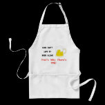 Man can't live by beer alone aprons