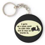 Man Card Scooter Keychain