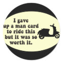Man Card Scooter Sticker
