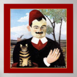 Man & Cat by Henri Rousseau posters